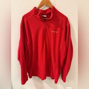 Columbia Vibrant Red Fleece Top